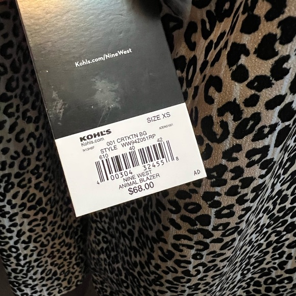 NWT Nine West Double Boxy Blazer | size XS - Picture 7 of 7